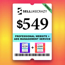 Load image into Gallery viewer, WEBSITE + ADS MANAGEMENT SERVICES
